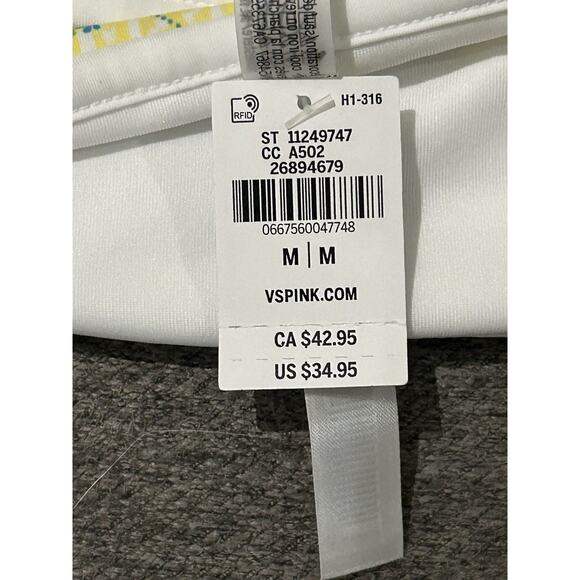 NWT Victoria's Secret Yellow Floral Strapless Bikini Top Women's size M - Picture 5 of 5